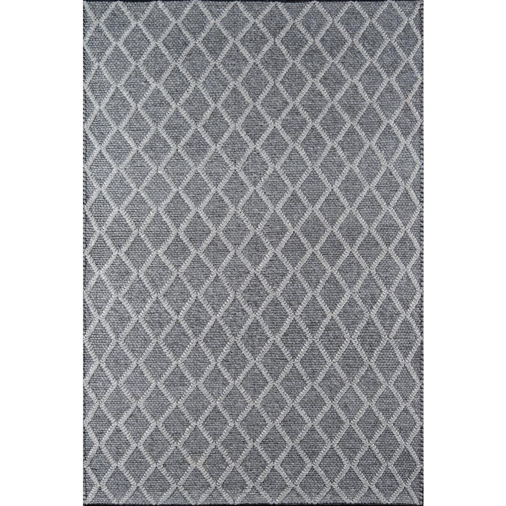 Contemporary Rectangle Area Rug, Charcoal, 7'9" X 9'9". Picture 1