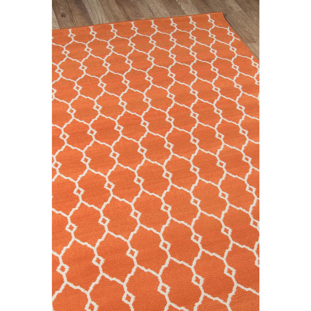 Contemporary Rectangle Area Rug, Orange, 6'7" X 9'6". Picture 2