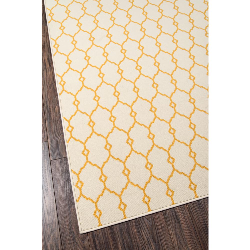 Contemporary Rectangle Area Rug, Yellow, 6'7" X 9'6". Picture 2