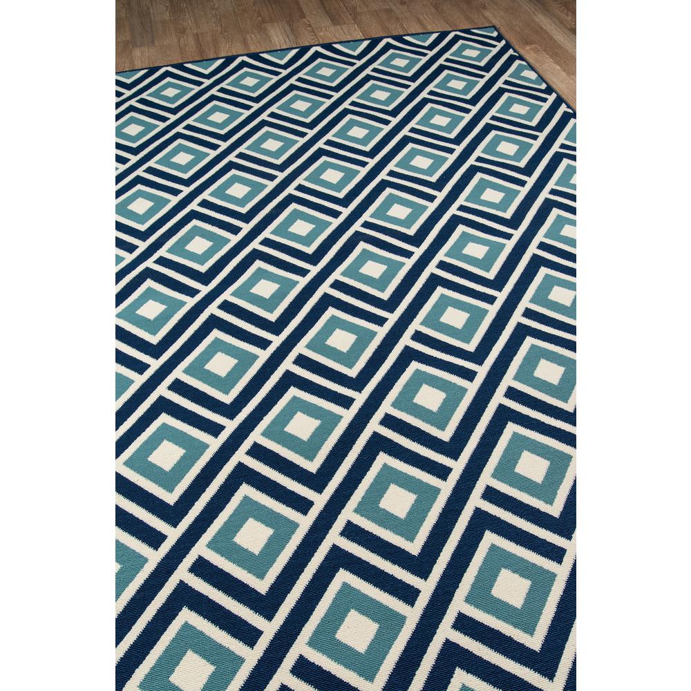 Contemporary Rectangle Area Rug, Blue, 6'7" X 9'6". Picture 2