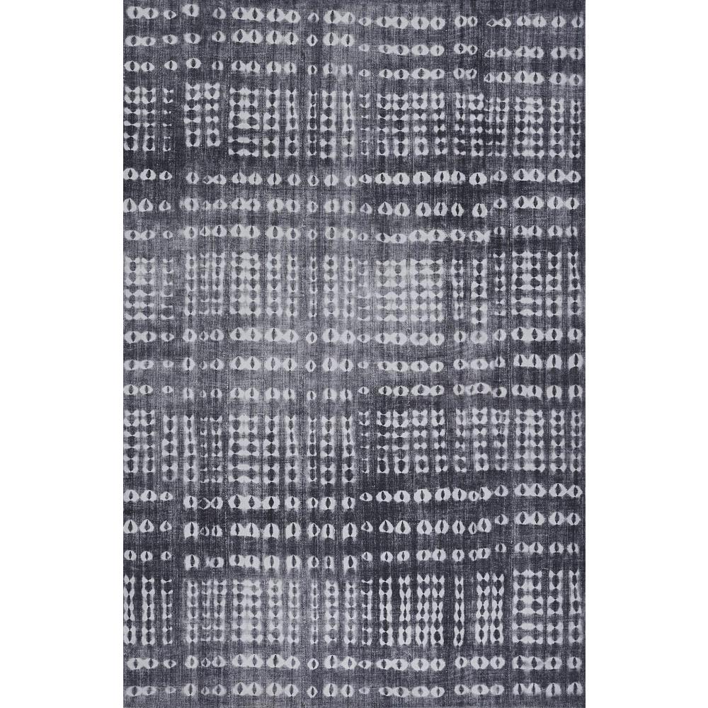 Contemporary Rectangle Area Rug, Charcoal, 7'6" X 9'6". Picture 1