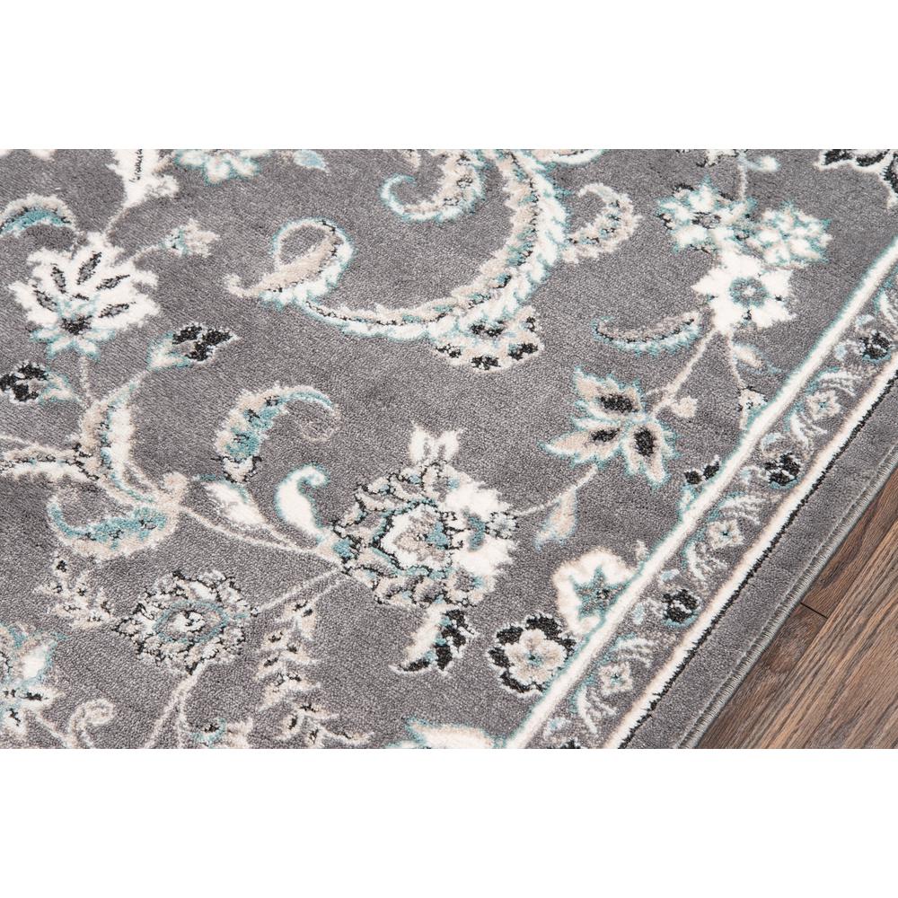 Transitional Rectangle Area Rug, Grey, 9'3" X 12'6". Picture 3