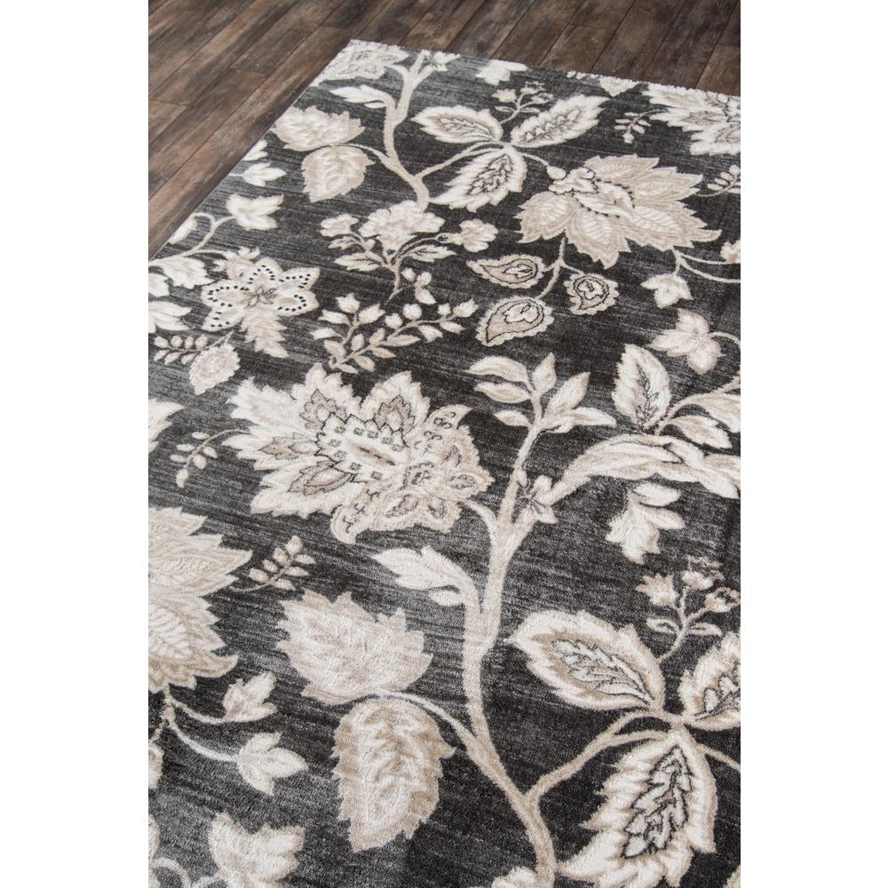 Transitional Rectangle Area Rug, Charcoal, 9'3" X 12'6". Picture 2