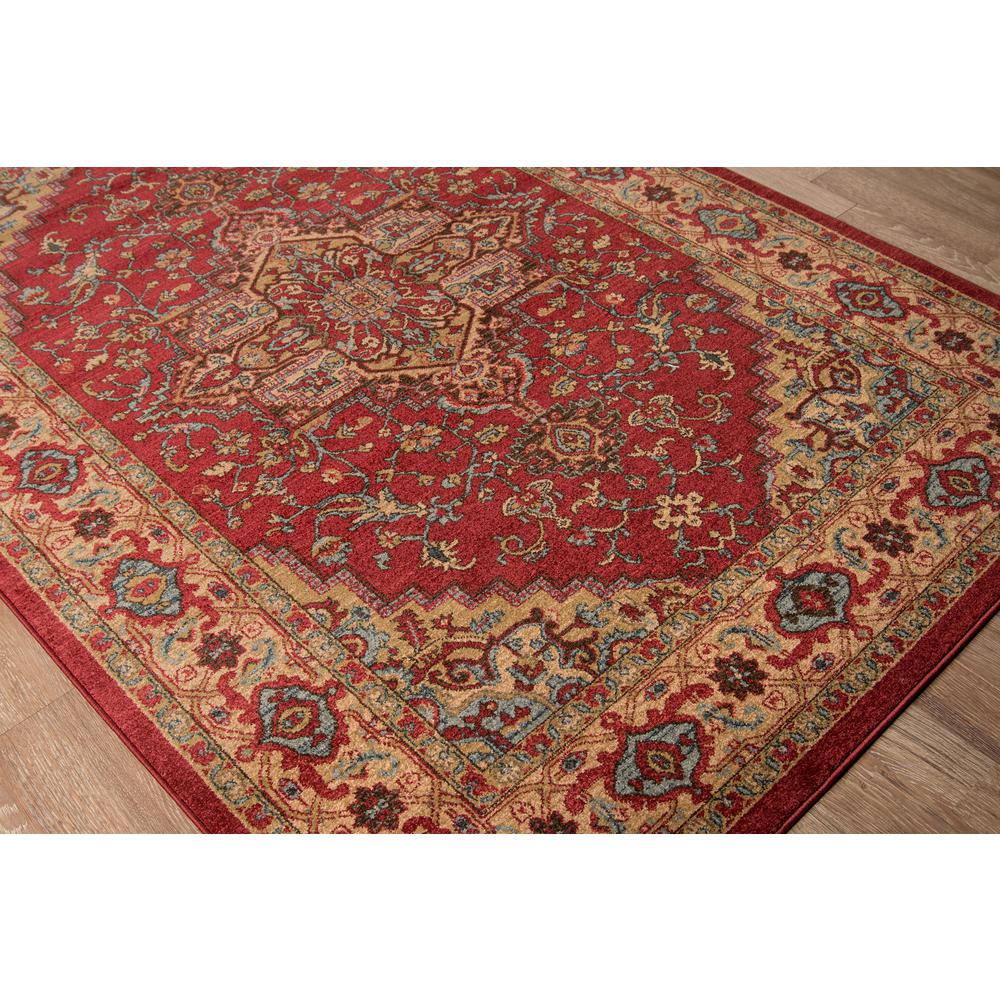 Traditional Rectangle Area Rug, Red, 9'3" X 12'6". Picture 2