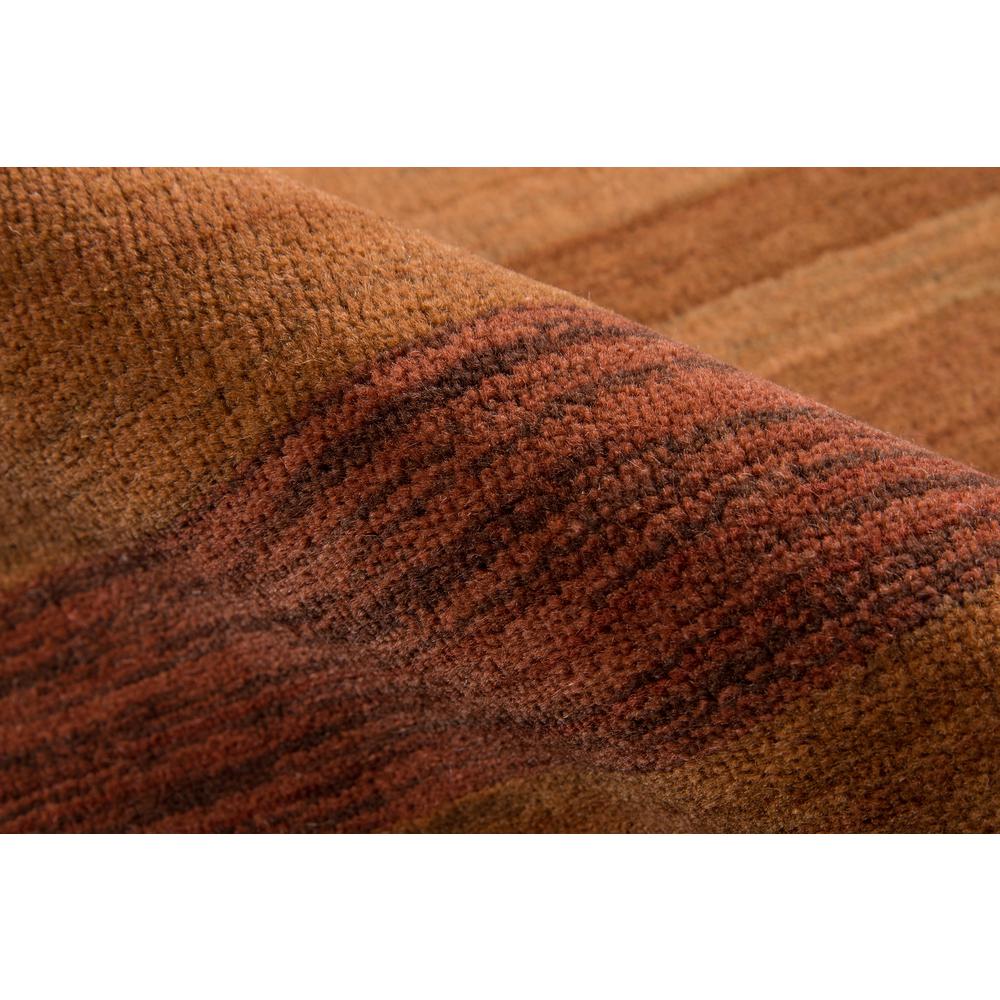 Contemporary Rectangle Area Rug, Rust, 8' X 11'. Picture 4