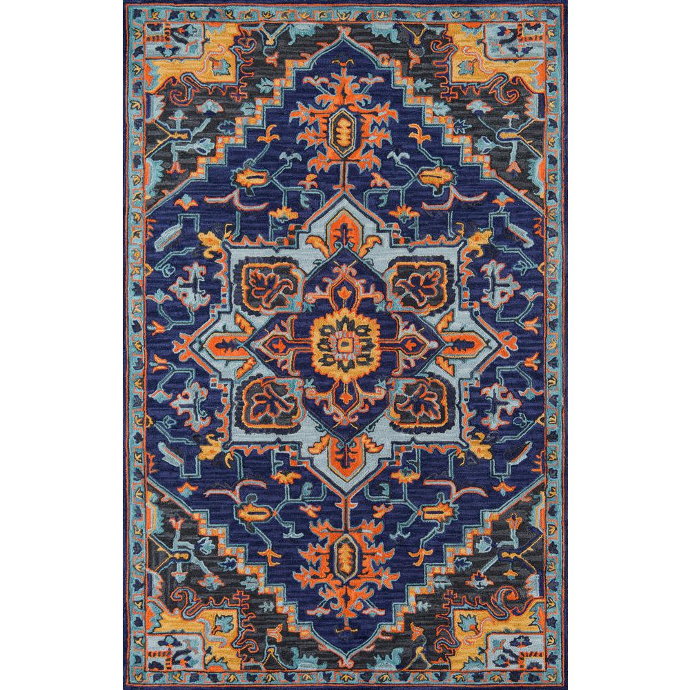 Ibiza Area Rug, Navy, 8' X 10'. The main picture.