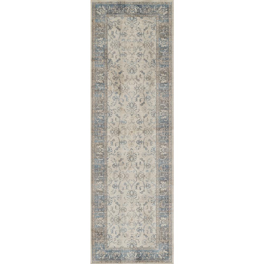 Traditional Rectangle Area Rug, Blue, 5' X 7'9". Picture 5
