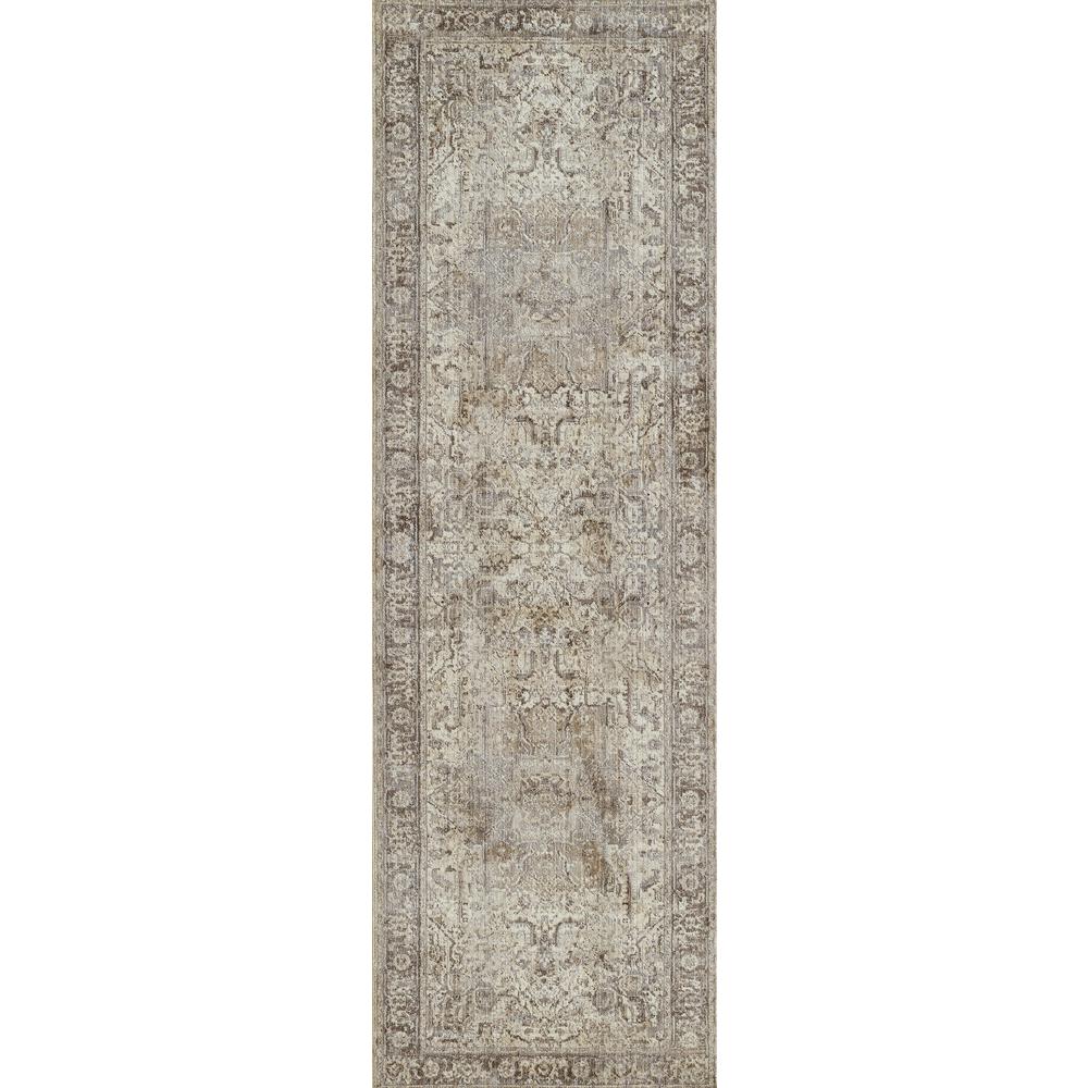 Traditional Rectangle Area Rug, Grey, 5' X 7'9". Picture 5