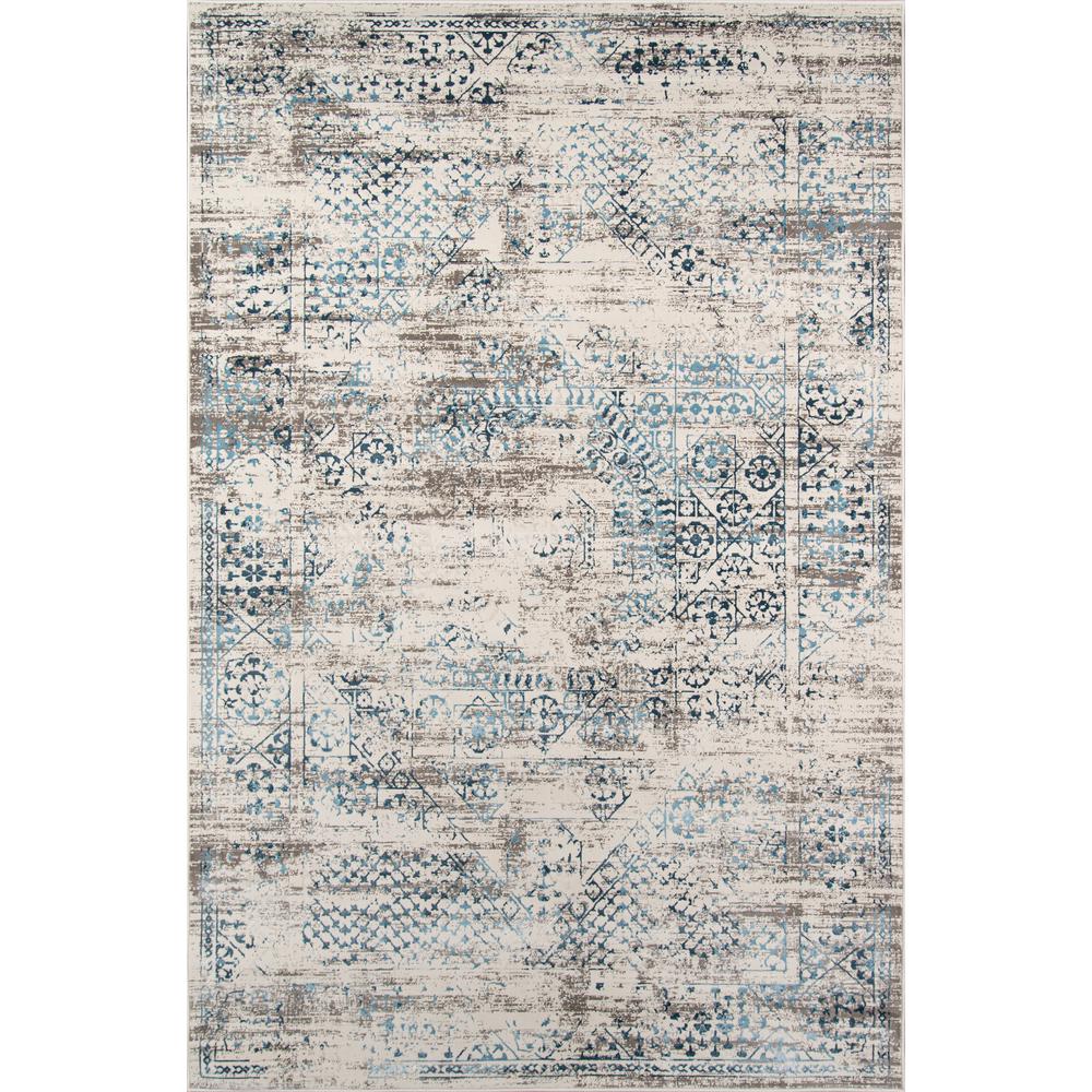 Traditional Rectangle Area Rug, Blue, 8'6" X 11'6". Picture 1