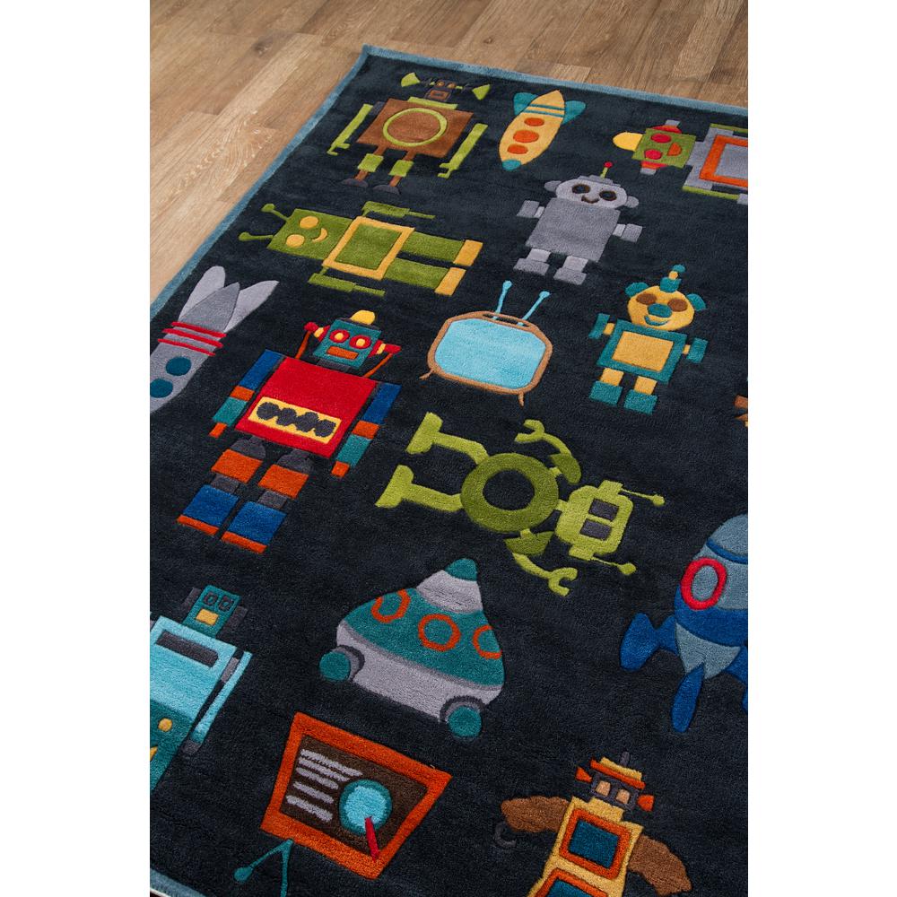 Lil Mo Whimsy Area Rug, Steel Blue, 8' X 10'. Picture 2