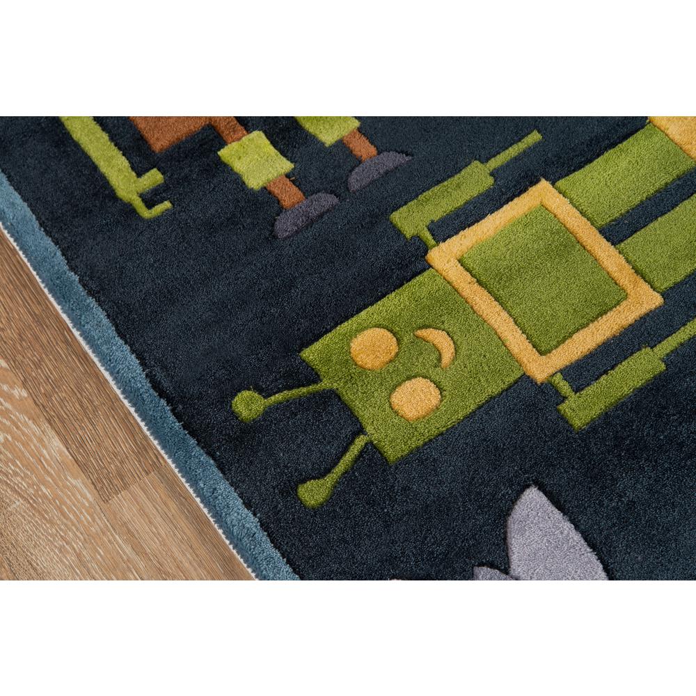 Lil Mo Whimsy Area Rug, Steel Blue, 8' X 10'. Picture 3