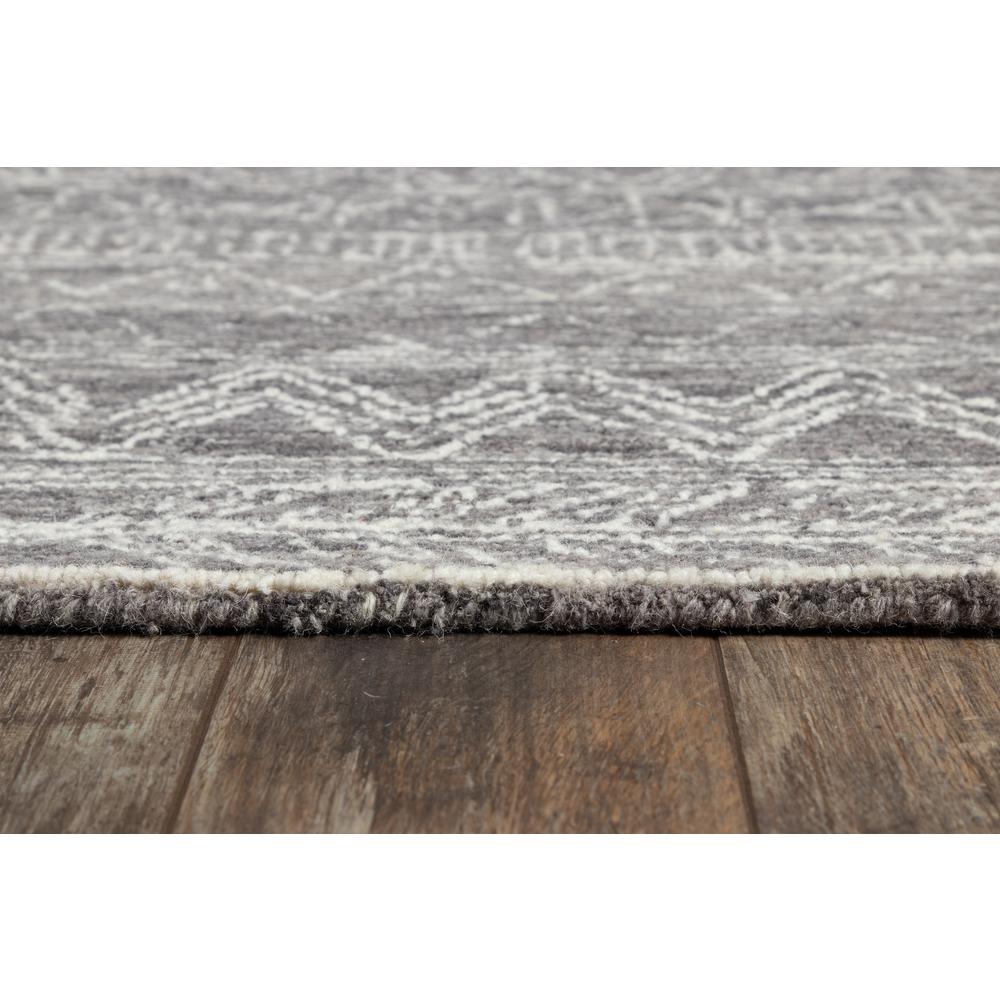 Contemporary Rectangle Area Rug, Grey, 9' X 12'. Picture 3