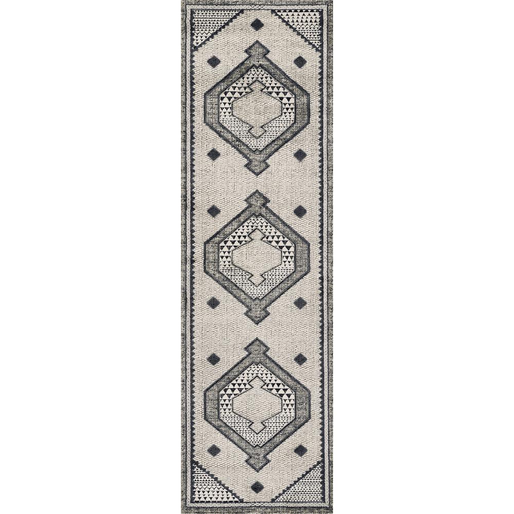 Contemporary Rectangle Area Rug, Ivory, 9'3" X 12'6". Picture 5