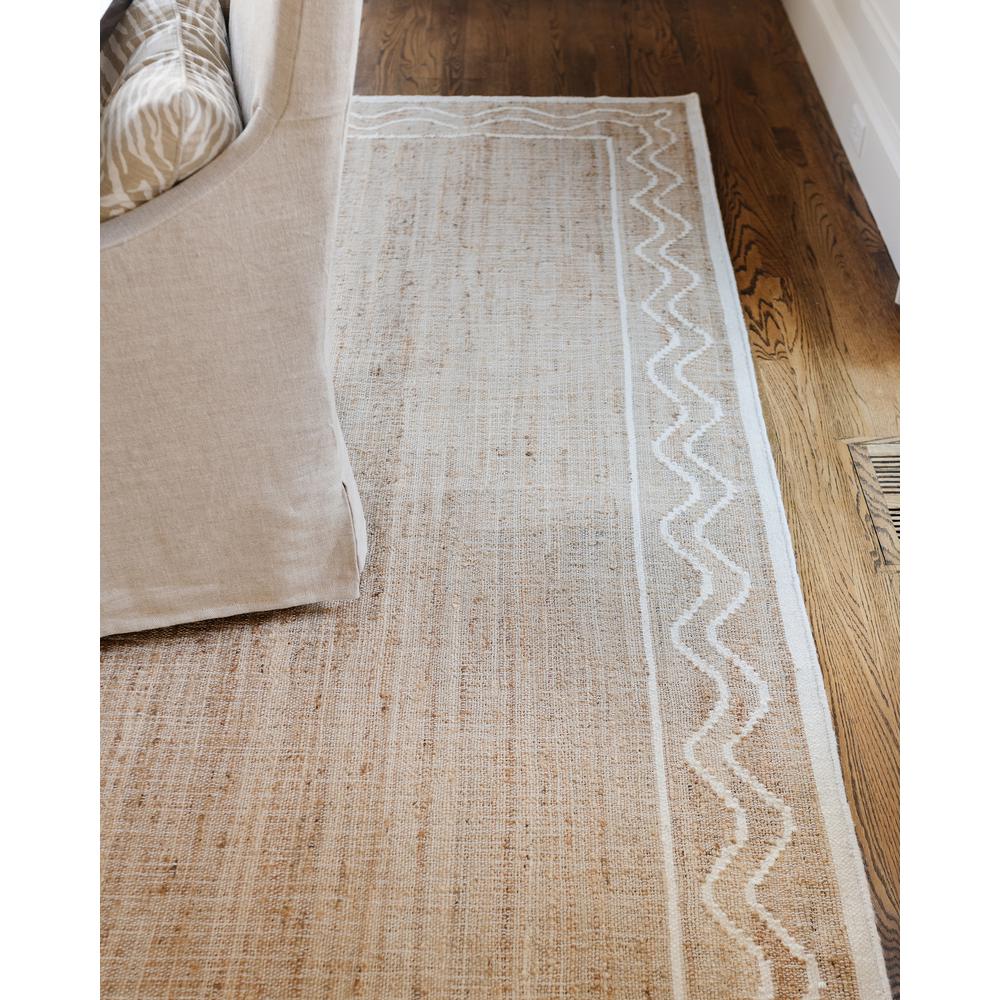 Contemporary Rectangle Area Rug, Natural, 9' X 12'. Picture 11