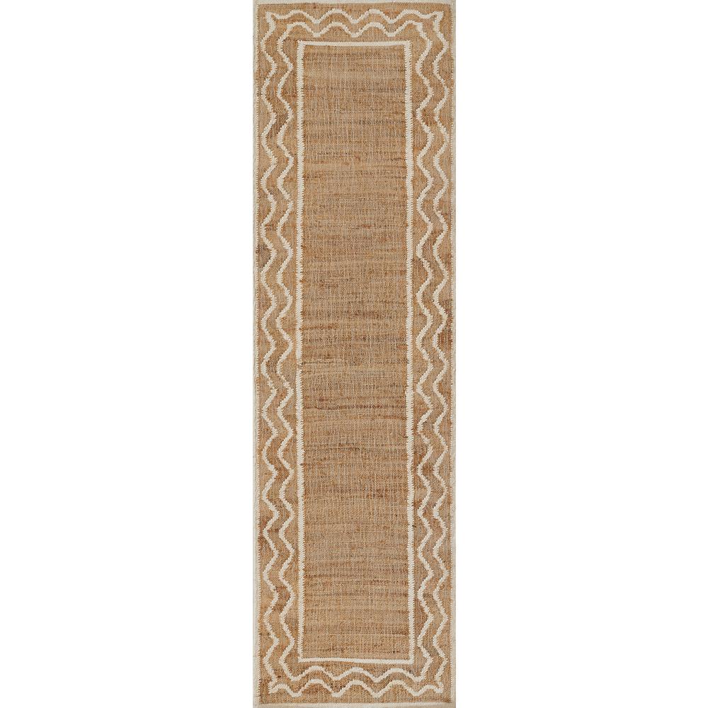 Contemporary Rectangle Area Rug, Natural, 9' X 12'. Picture 5