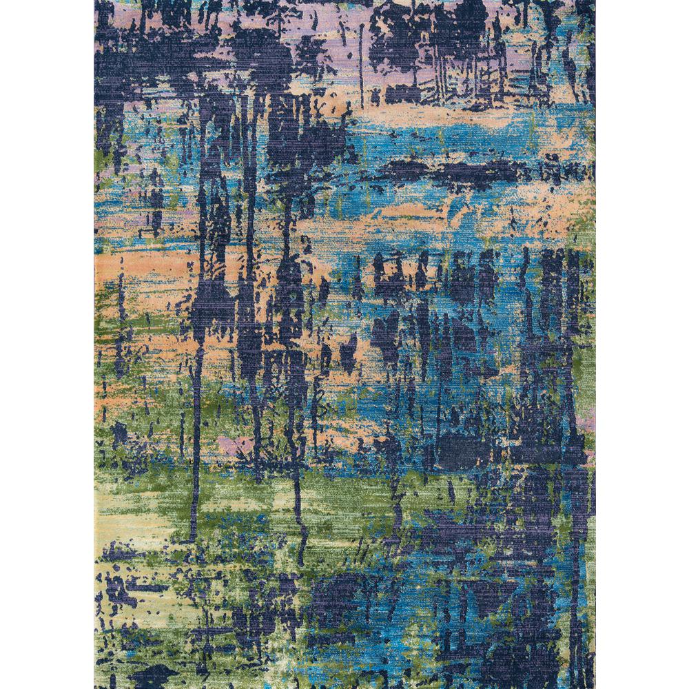 Portland Area Rug, Blue, 9'3" X 12'6". The main picture.