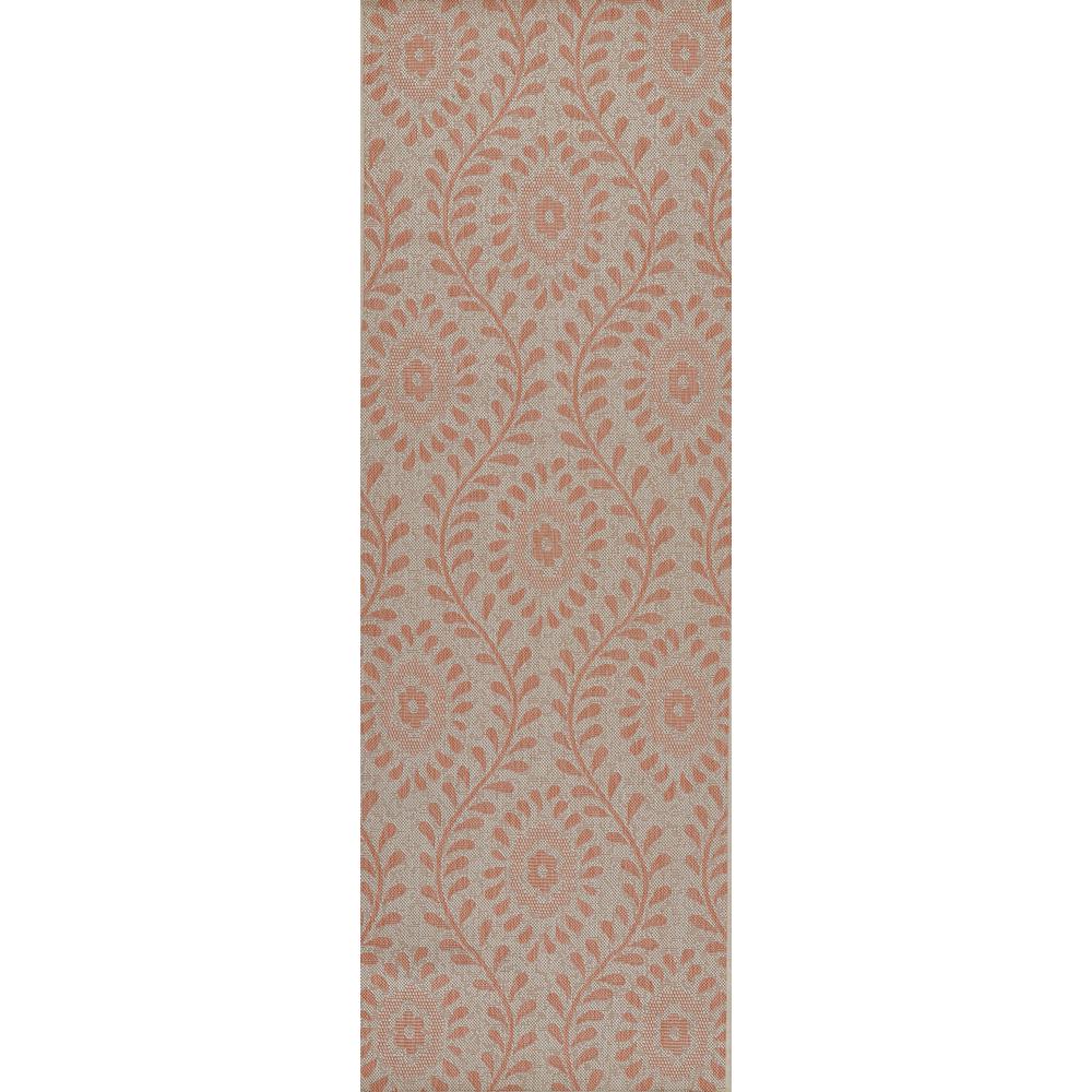Transitional Rectangle Area Rug, Coral, 6'6" X 9'. Picture 5