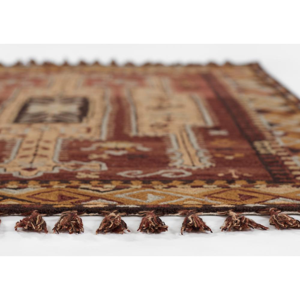 Traditional Rectangle Area Rug, Terra Cott, 9' X 12'. Picture 4