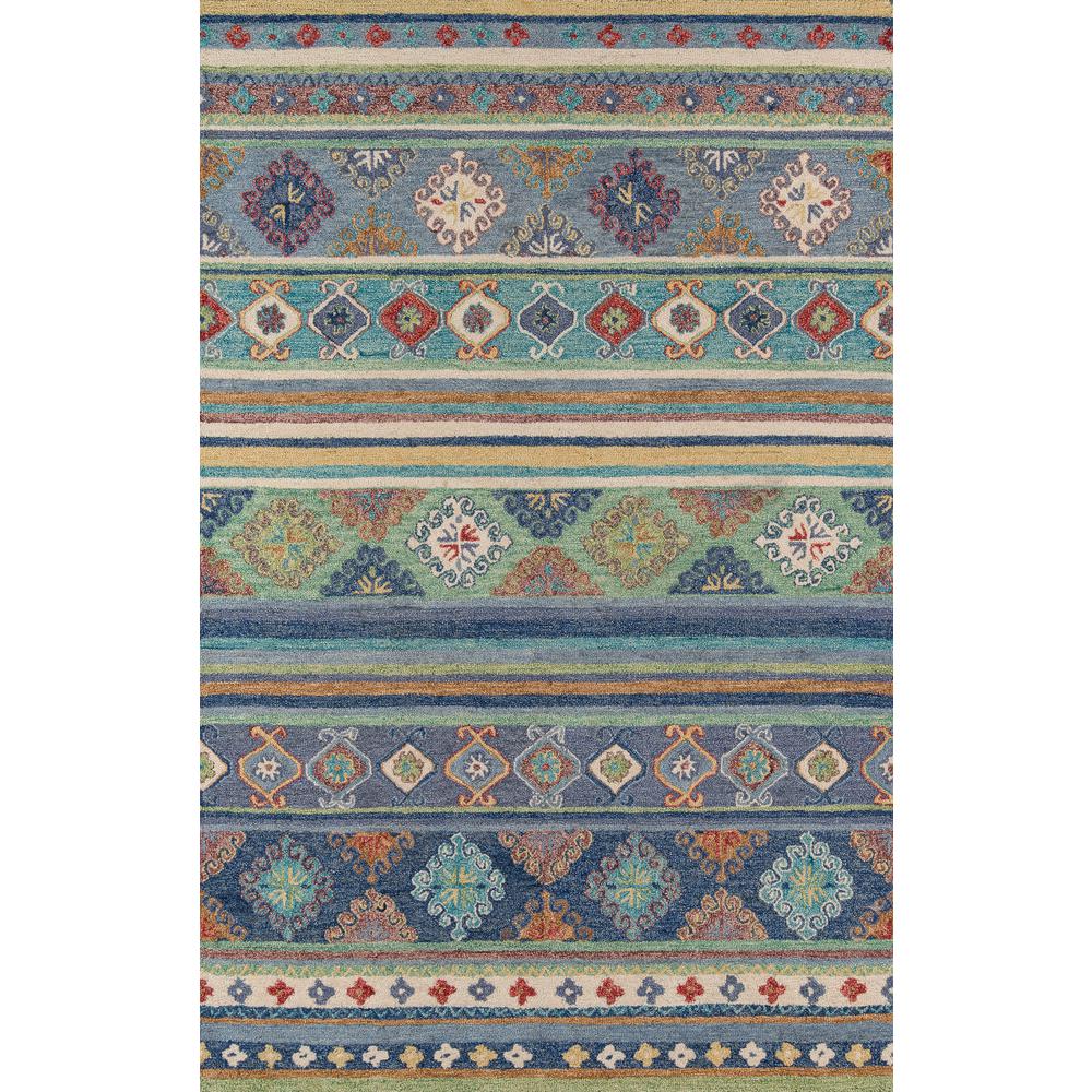 Traditional Rectangle Area Rug, Blue, 8' X 11'. Picture 1