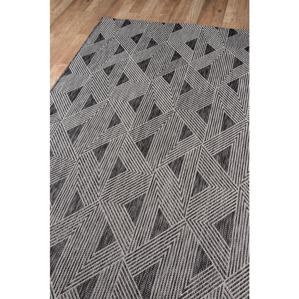 Contemporary Rectangle Area Rug, Charcoal, 6'7" X 9'6". Picture 2