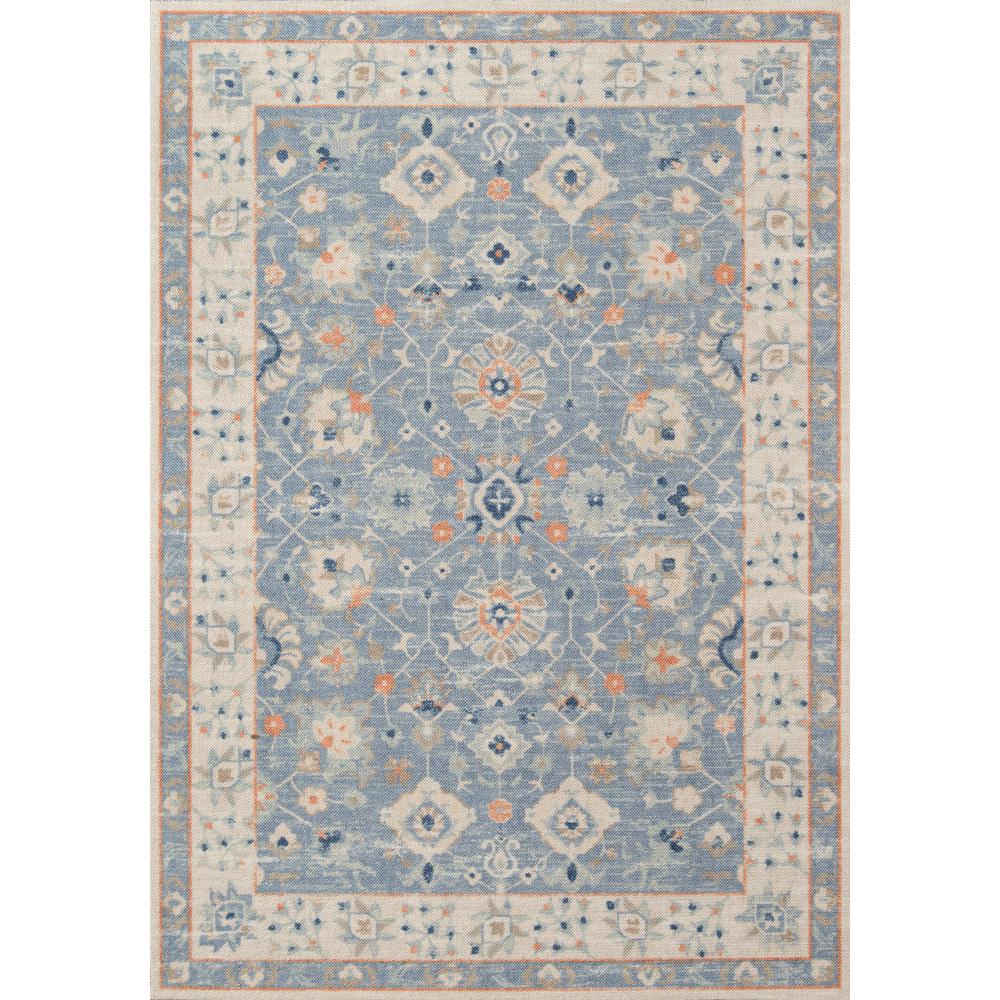 Traditional Rectangle Area Rug, Blue, 9'9" X 12'6". Picture 1
