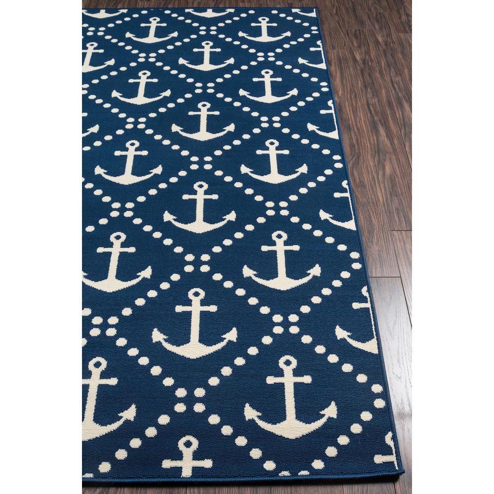 Contemporary Rectangle Area Rug, Navy, 7'10" X 10'10". Picture 2