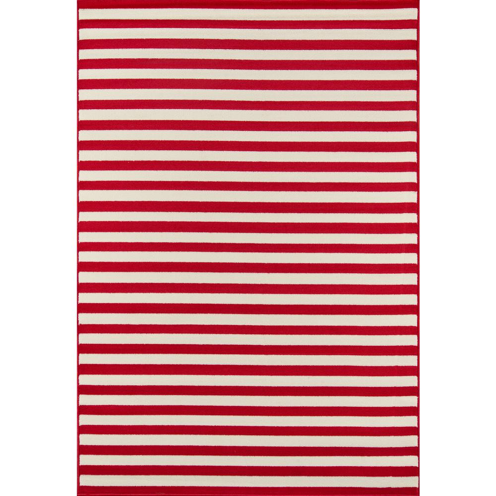 Contemporary Rectangle Area Rug, Red, 7'10" X 10'10". Picture 1