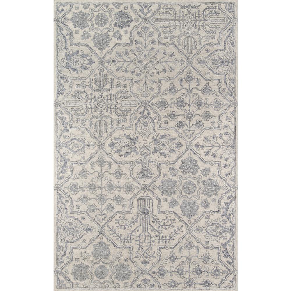 Traditional Rectangle Area Rug, Grey, 9'6" X 13'6". Picture 1