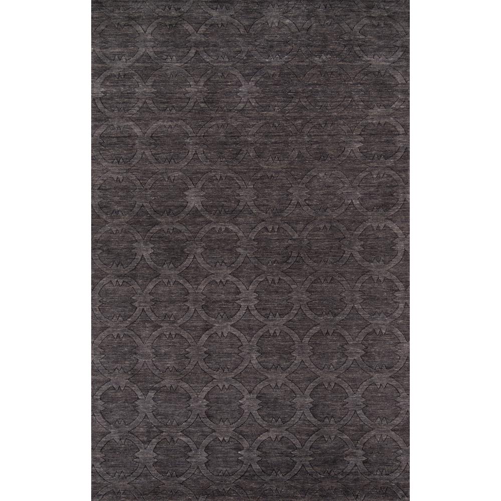 Contemporary Rectangle Area Rug, Charcoal, 9'6" X 13'6". Picture 1