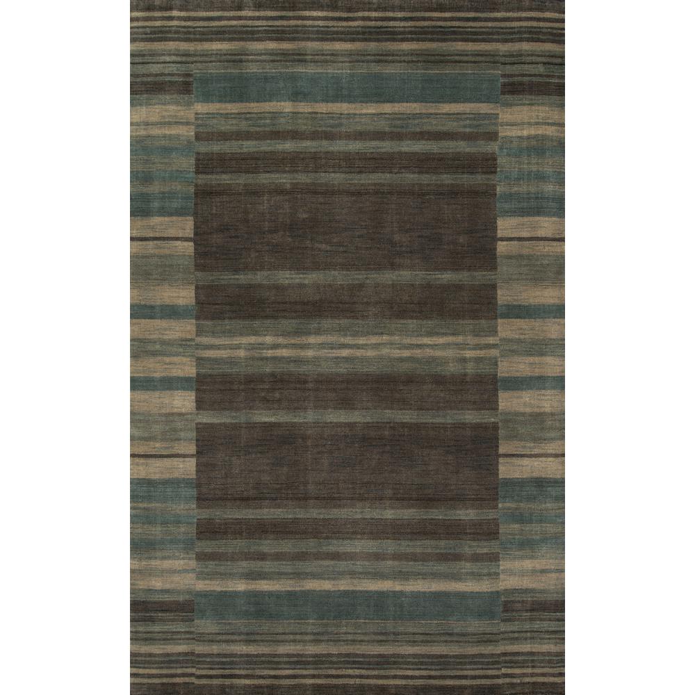 Contemporary Rectangle Area Rug, Blue, 9'6" X 13'6". Picture 1