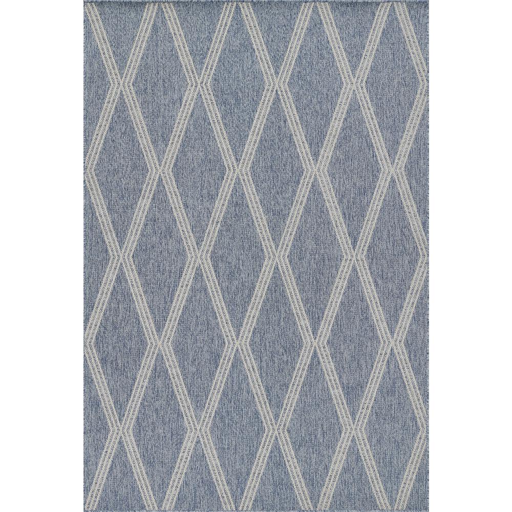 Transitional Rectangle Area Rug, Blue, 8' X 10'. Picture 1