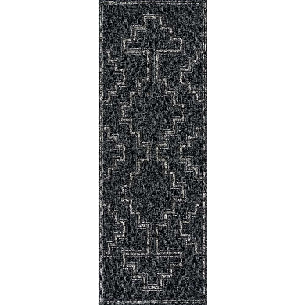 Transitional Rectangle Area Rug, Black, 8' X 10'. Picture 5