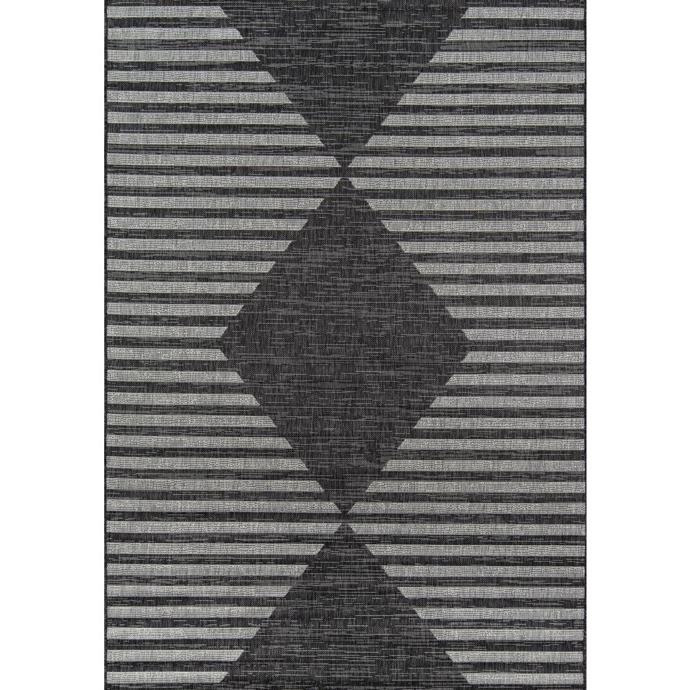 Contemporary Rectangle Area Rug, Charcoal, 7'10" X 10'10". Picture 1
