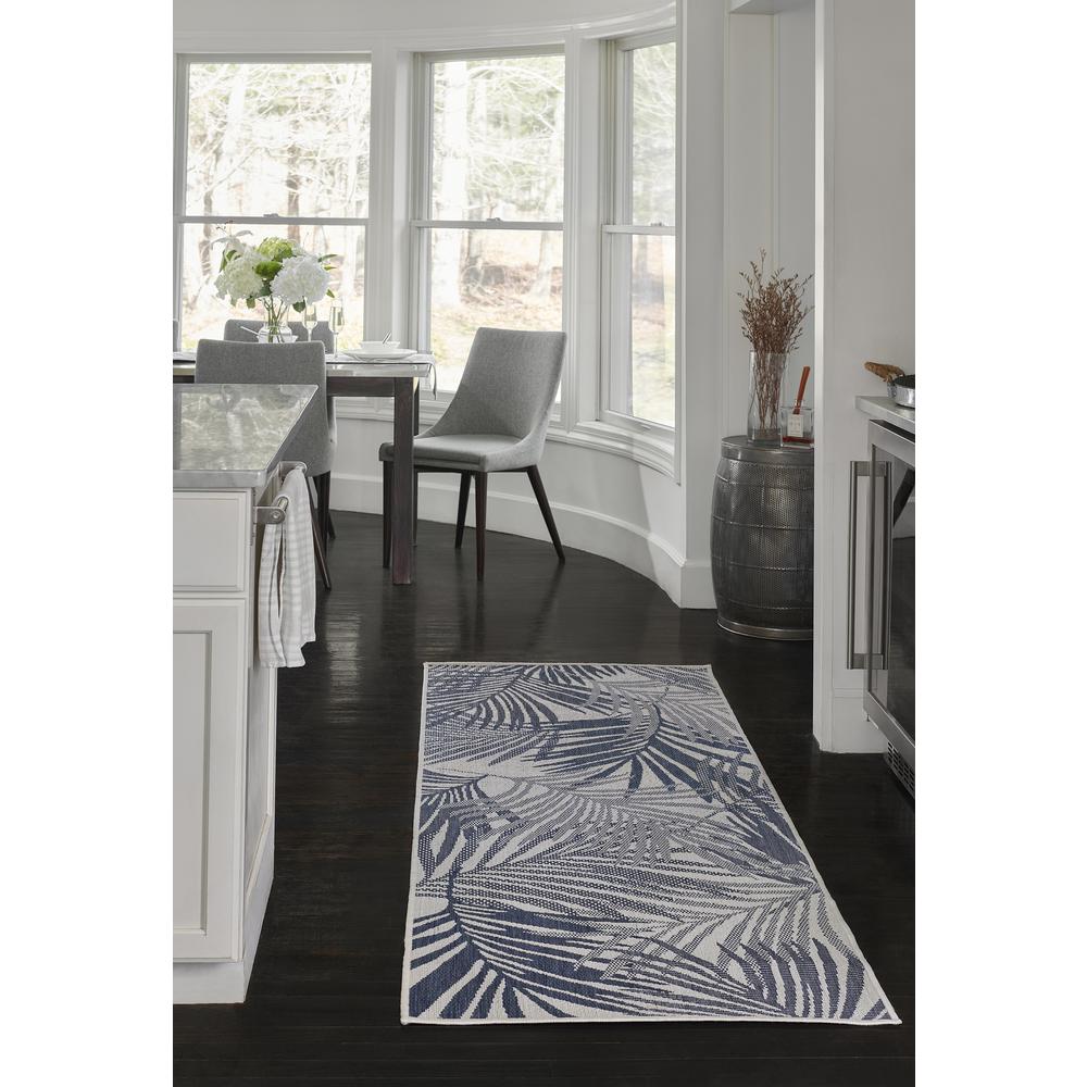 Transitional Rectangle Area Rug, Blue, 9' X 12'. Picture 10