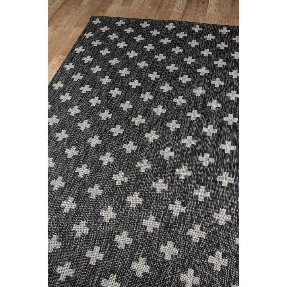 Contemporary Rectangle Area Rug, Charcoal, 9'3" X 12'6". Picture 2