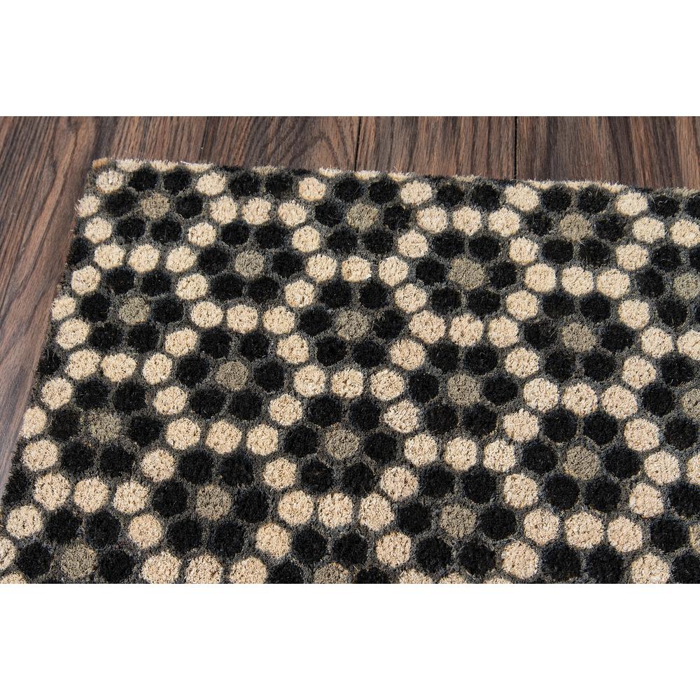 Contemporary Rectangle Area Rug, Black, 1'6" X 2'6". Picture 2