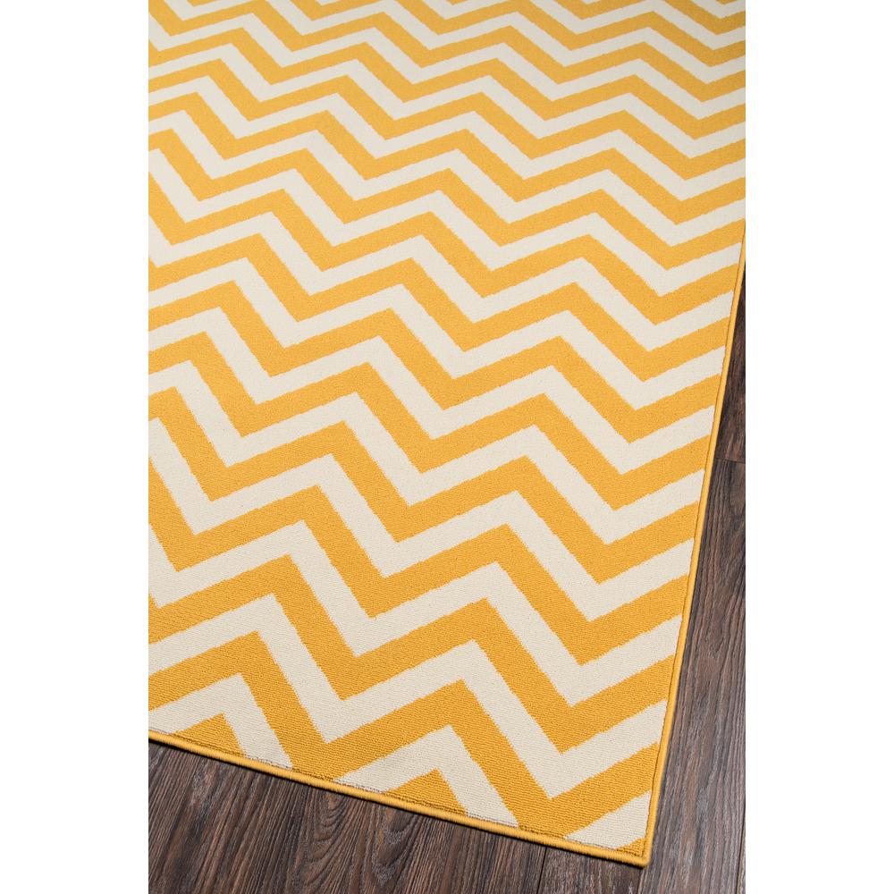 Contemporary Rectangle Area Rug, Yellow, 1'8" X 3'7". Picture 2