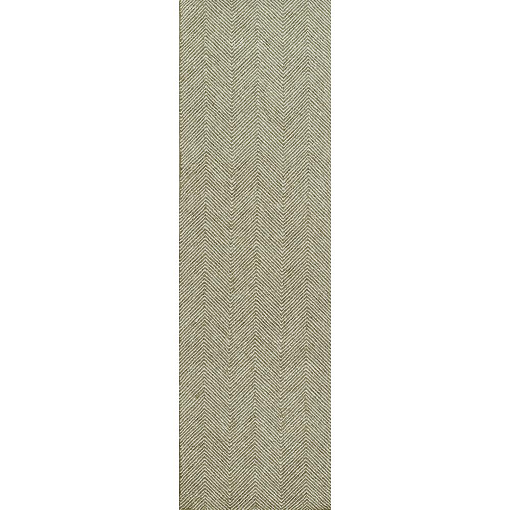 Contemporary Rectangle Area Rug, Green, 2' X 3'. Picture 5