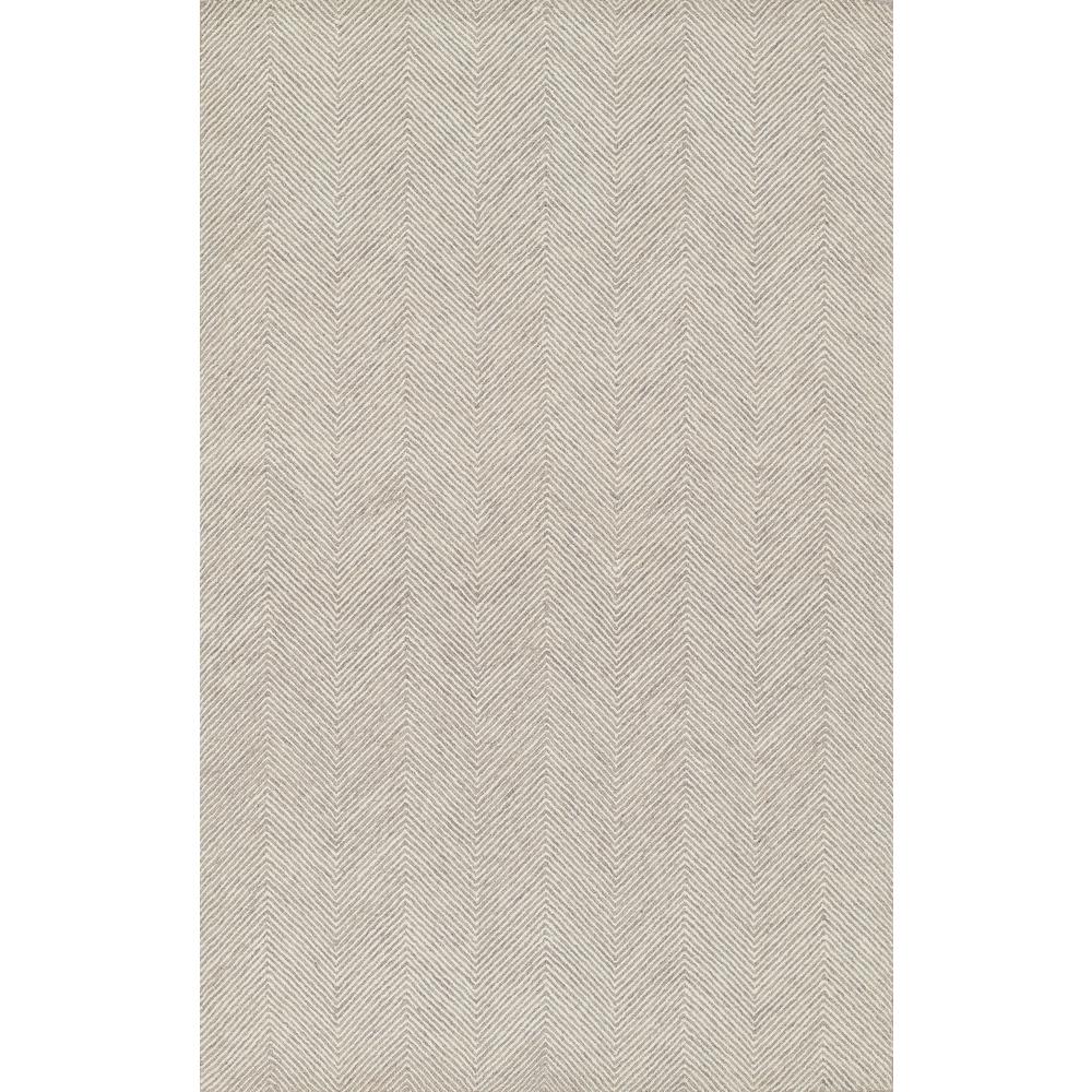Contemporary Rectangle Area Rug, Taupe, 2' X 3'. Picture 1
