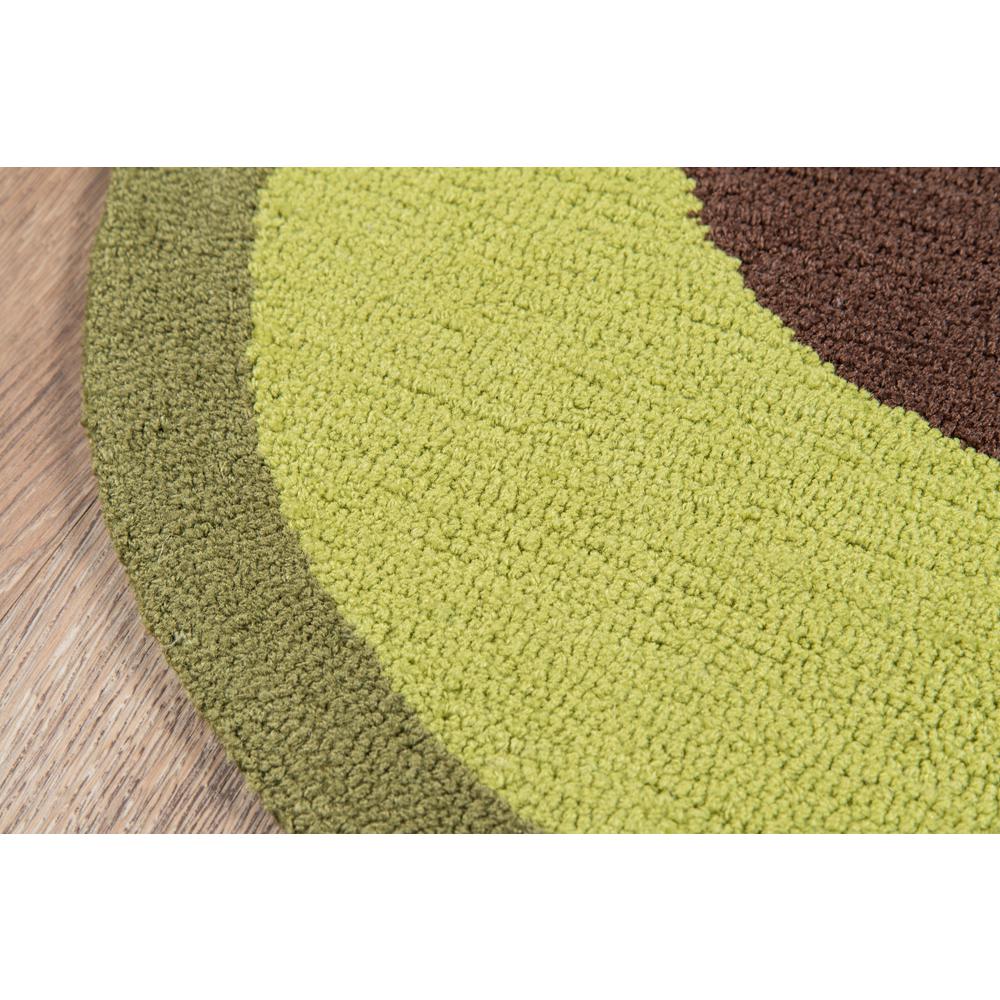 Contemporary Irregular Area Rug, Green, 2' X 3'. Picture 2