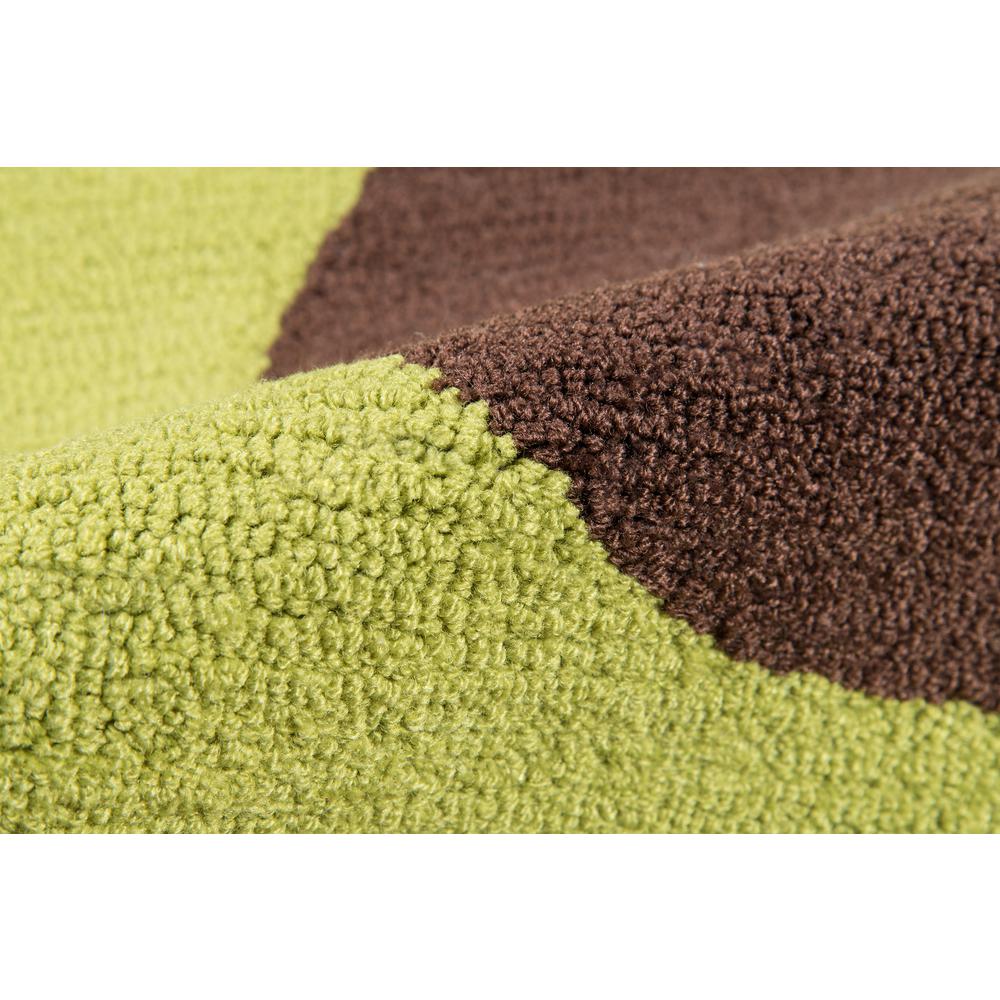 Contemporary Irregular Area Rug, Green, 2' X 3'. Picture 3