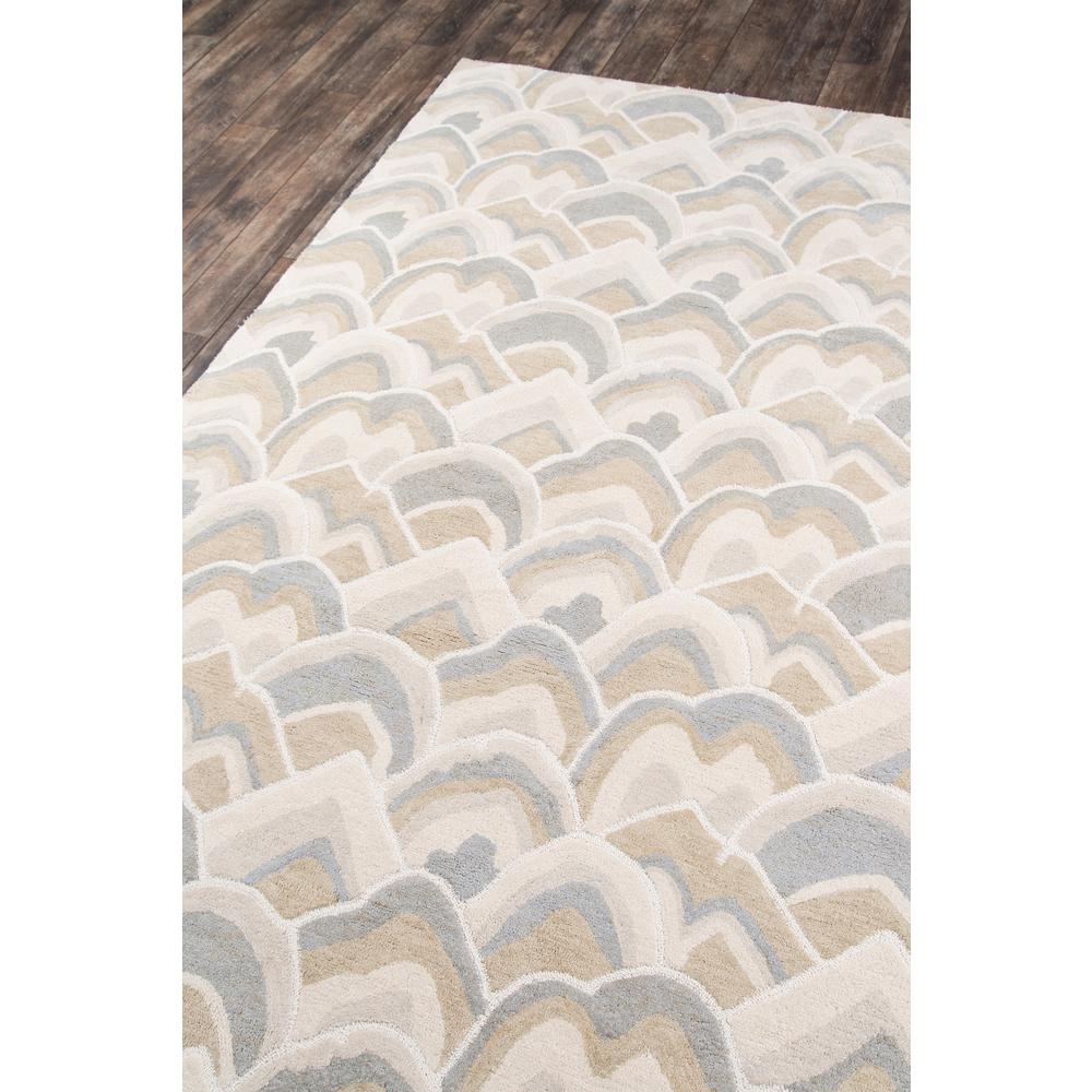 Contemporary Rectangle Area Rug, Taupe, 2' X 3'. Picture 2