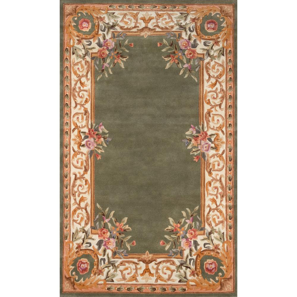Transitional Round Area Rug, Sage, 7'9" X 7'9" Round. Picture 1