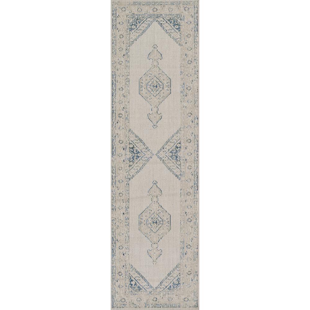 Traditional Rectangle Area Rug, Blue, 5'3" X 7'3". Picture 5