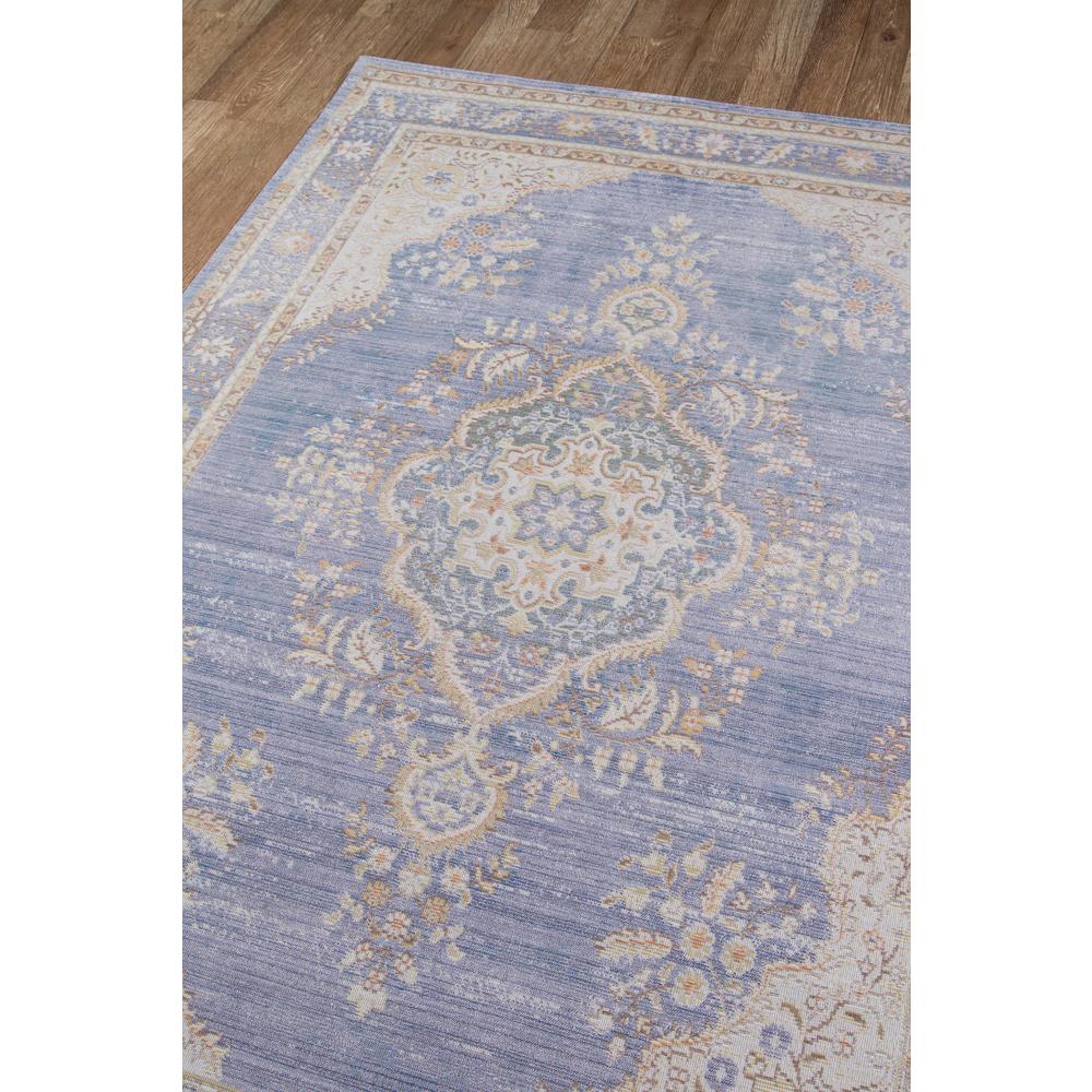 Traditional Rectangle Area Rug, Periwinkle, 2' X 3'. Picture 2