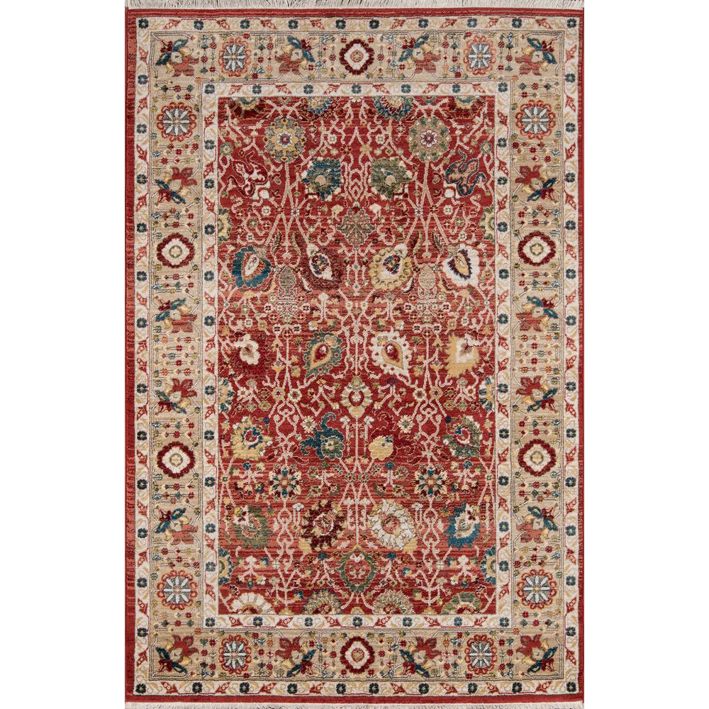 Traditional Rectangle Area Rug, Red, 2' X 3'. Picture 1