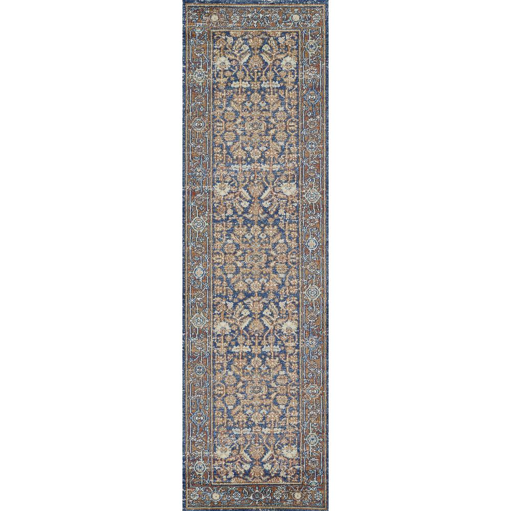 Traditional Rectangle Area Rug, Navy, 2' X 3'. Picture 5