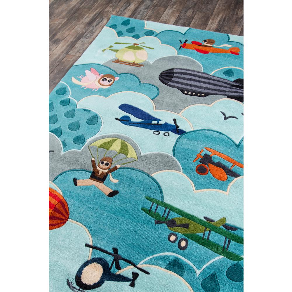 Lil Mo Whimsy Area Rug, Sky, 2' X 3'. Picture 2