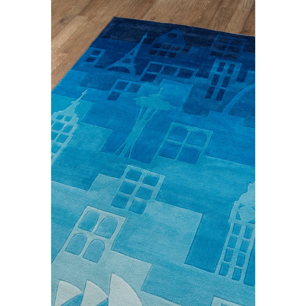 Lil Mo Hipster Area Rug, Blue, 2' X 3'. Picture 2