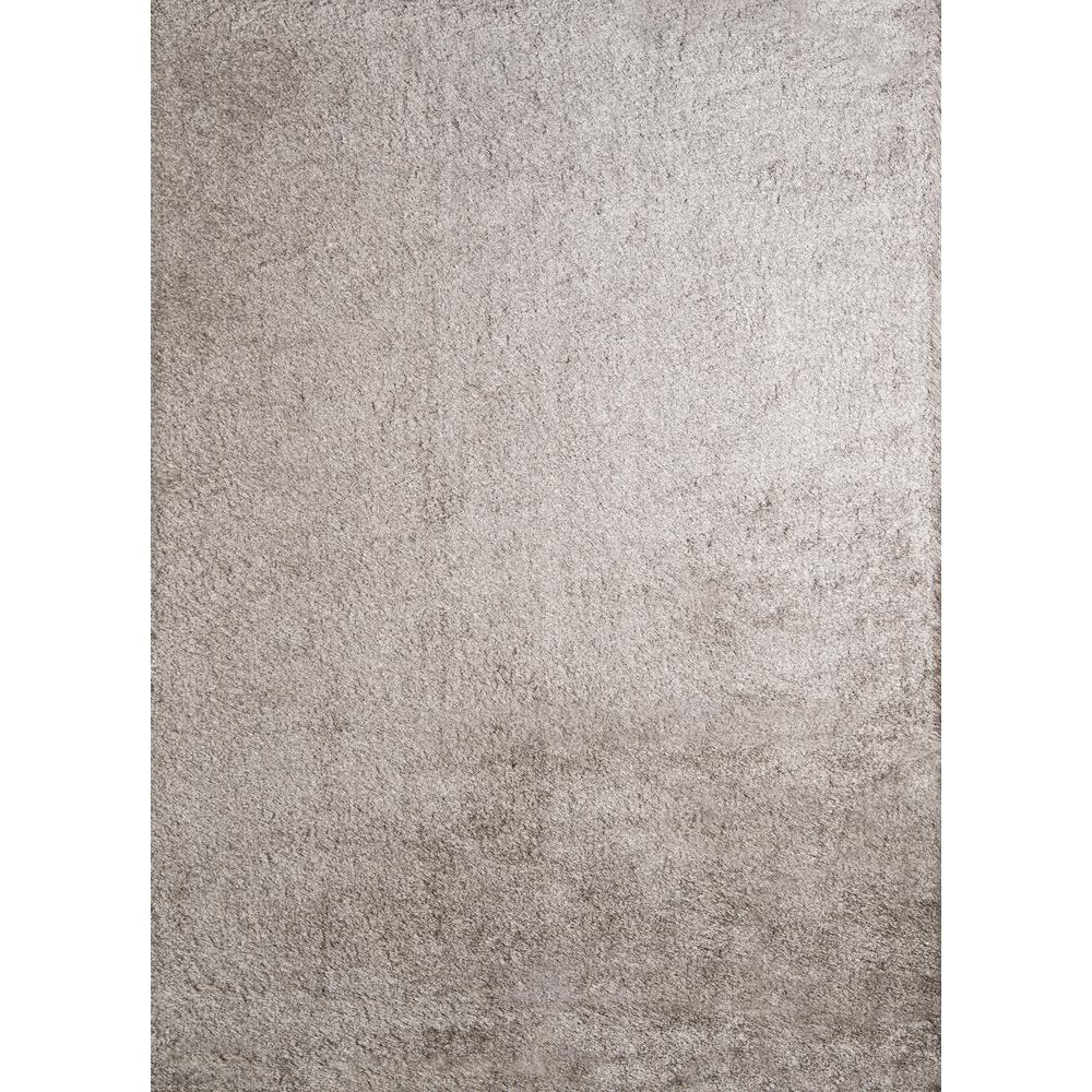 Luster Shag Area Rug, Grey, 2' X 3'. The main picture.